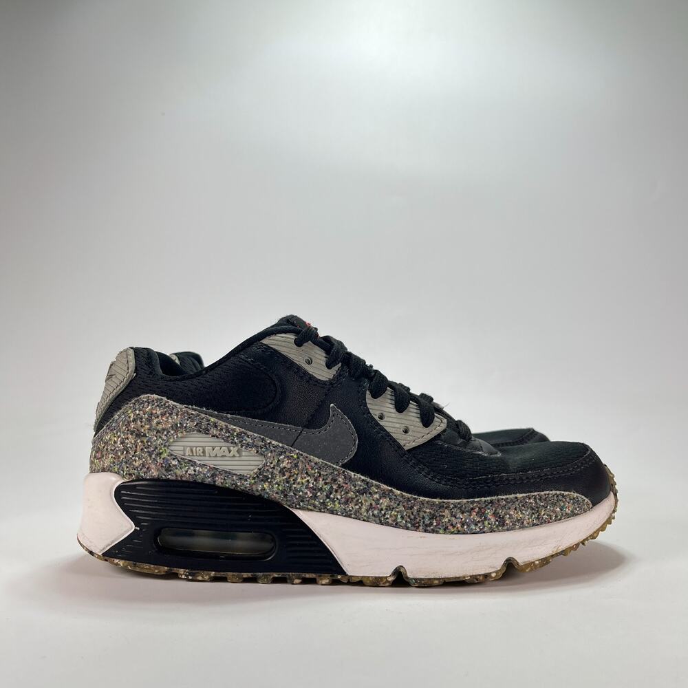 Nike Air Max 90 SE GS Space Hippie Black Grey Sneakers CQ9909-400 Youth Size 6Y